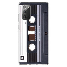 DistinctInk® Clear Shockproof Hybrid Case for Apple iPhone / Samsung Galaxy / Google Pixel - Audio Cassette Tape