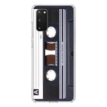 DistinctInk® Clear Shockproof Hybrid Case for Apple iPhone / Samsung Galaxy / Google Pixel - Audio Cassette Tape