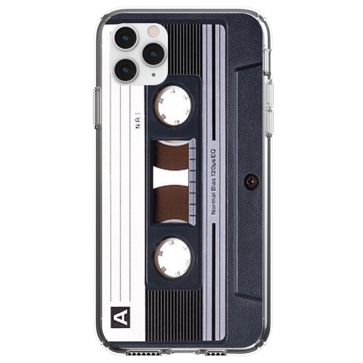 Audio Cassette Tape Clear Shockproof iPhone Case