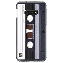 DistinctInk® Clear Shockproof Hybrid Case for Apple iPhone / Samsung Galaxy / Google Pixel - Audio Cassette Tape