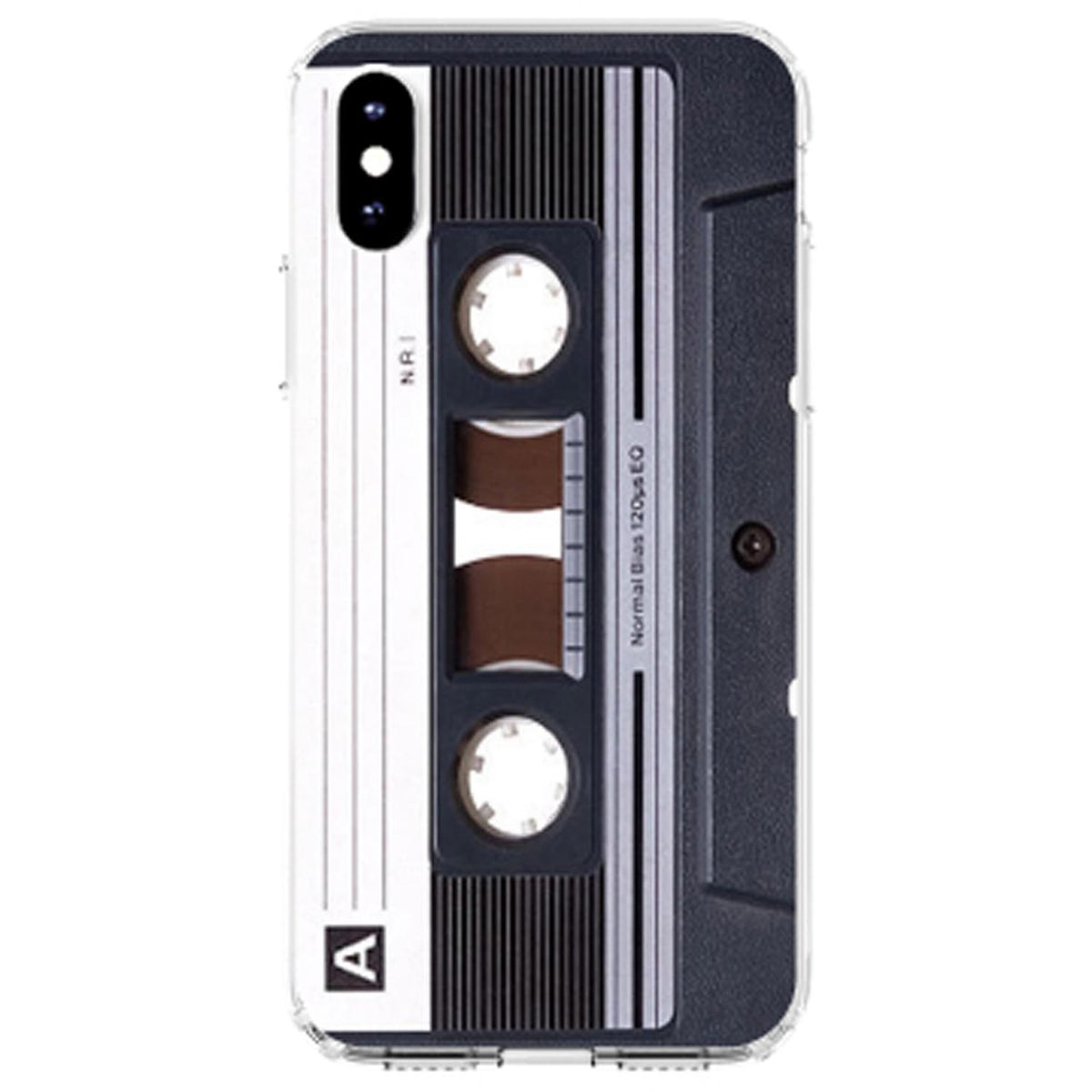 Audio Cassette Tape Clear Shockproof iPhone Case, view 4