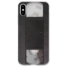 DistinctInk® Clear Shockproof Hybrid Case for Apple iPhone / Samsung Galaxy / Google Pixel - VHS Video Tape