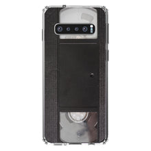 DistinctInk® Clear Shockproof Hybrid Case for Apple iPhone / Samsung Galaxy / Google Pixel - VHS Video Tape