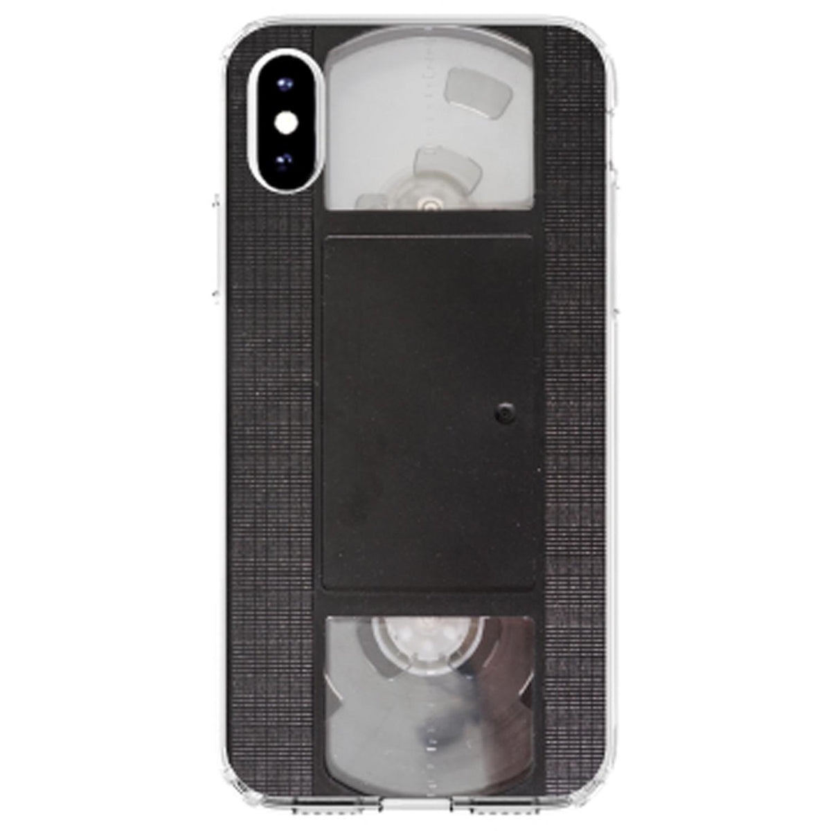 VHS Video Tape Clear Shockproof iPhone Case, view 4