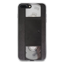 DistinctInk® Clear Shockproof Hybrid Case for Apple iPhone / Samsung Galaxy / Google Pixel - VHS Video Tape