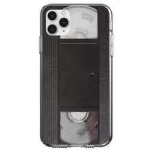 DistinctInk® Clear Shockproof Hybrid Case for Apple iPhone / Samsung Galaxy / Google Pixel - VHS Video Tape