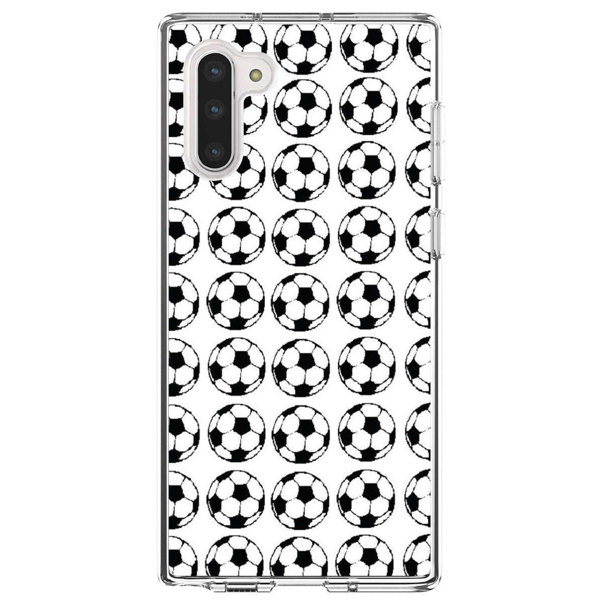 Soccer Balls Drawing Clear Shockproof iPhone Case, view 9