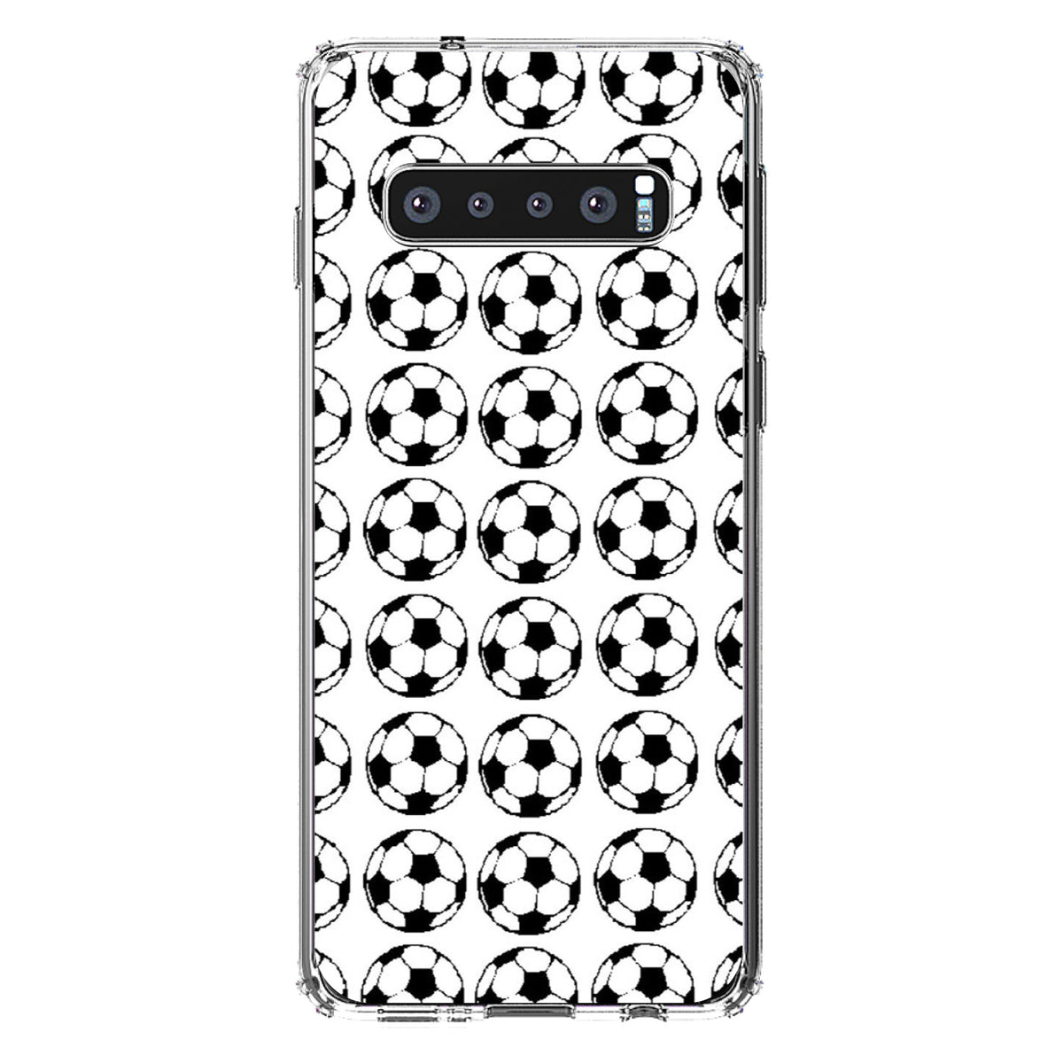 Soccer Balls Drawing Clear Shockproof iPhone Case, view 16