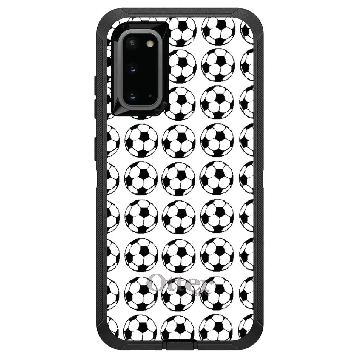Soccer Balls Drawing OtterBox Defender Case for iPhone & Galaxy, view 8