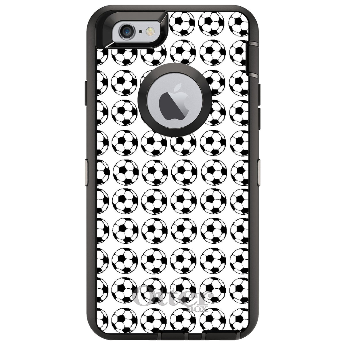 Soccer Balls Drawing OtterBox Defender Case for iPhone & Galaxy, view 4
