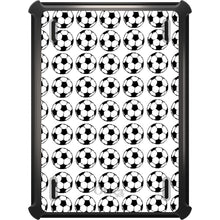 DistinctInk™ OtterBox Defender Series Case for Apple iPad / iPad Pro / iPad Air / iPad Mini - Soccer Balls Drawing