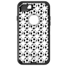 DistinctInk™ OtterBox Defender Series Case for Apple iPhone / Samsung Galaxy / Google Pixel - Soccer Balls Drawing