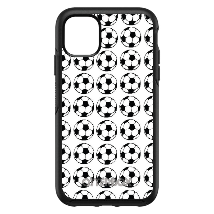 DistinctInk™ OtterBox Symmetry Series Case for Apple iPhone / Samsung Galaxy / Google Pixel - Soccer Balls Drawing