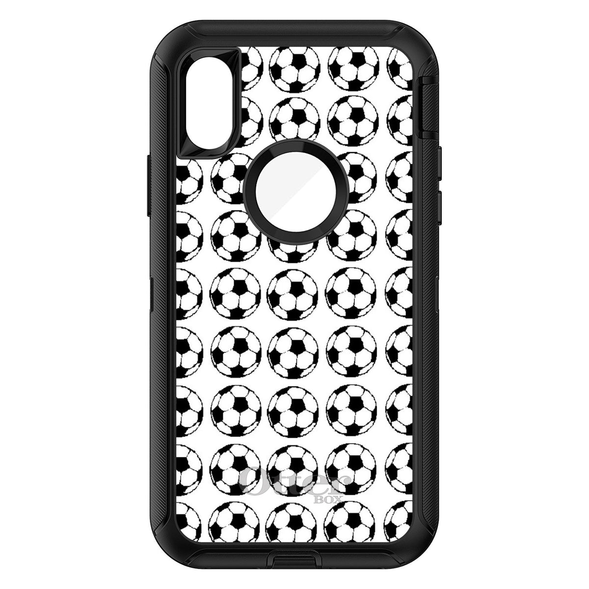 Soccer Balls Drawing OtterBox Defender Case for iPhone & Galaxy, view 3