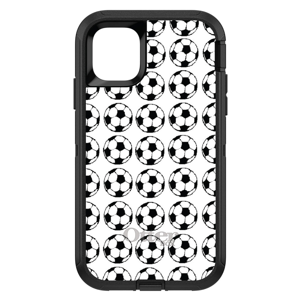 Soccer Balls Drawing OtterBox Defender Case for iPhone & Galaxy, view 2