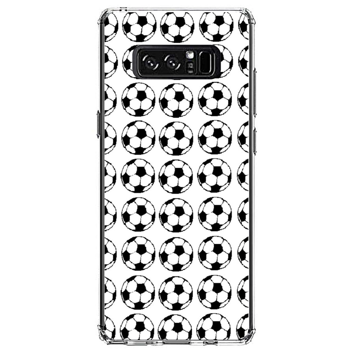 Soccer Balls Drawing Clear Shockproof iPhone Case, view 12
