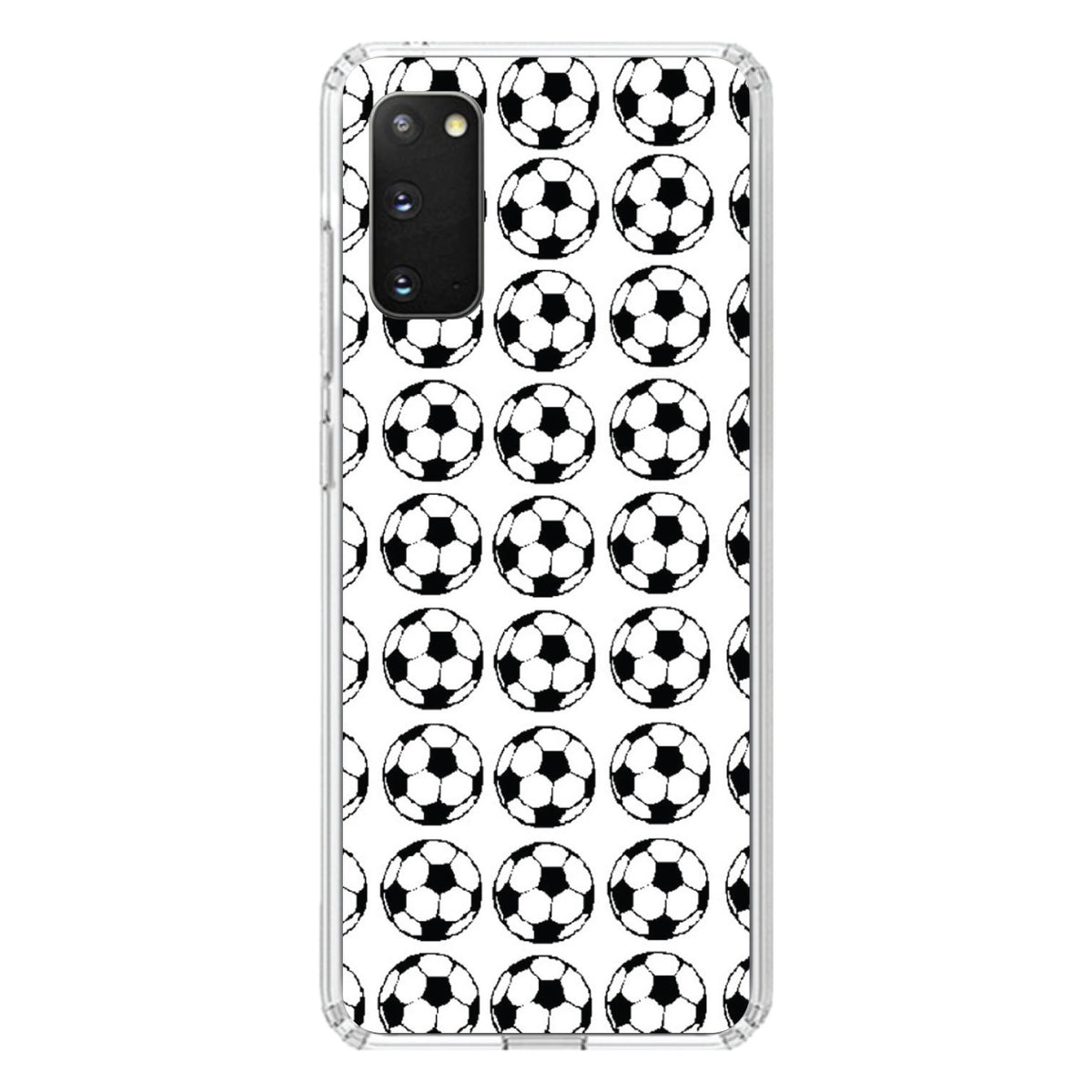 Soccer Balls Drawing Clear Shockproof iPhone Case, view 13