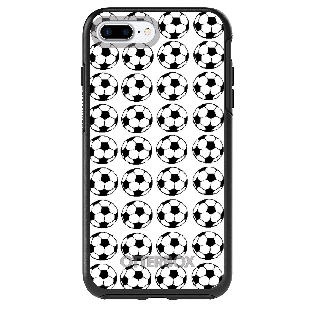 Soccer Balls Drawing OtterBox Symmetry Case for iPhone & Galaxy, view 2