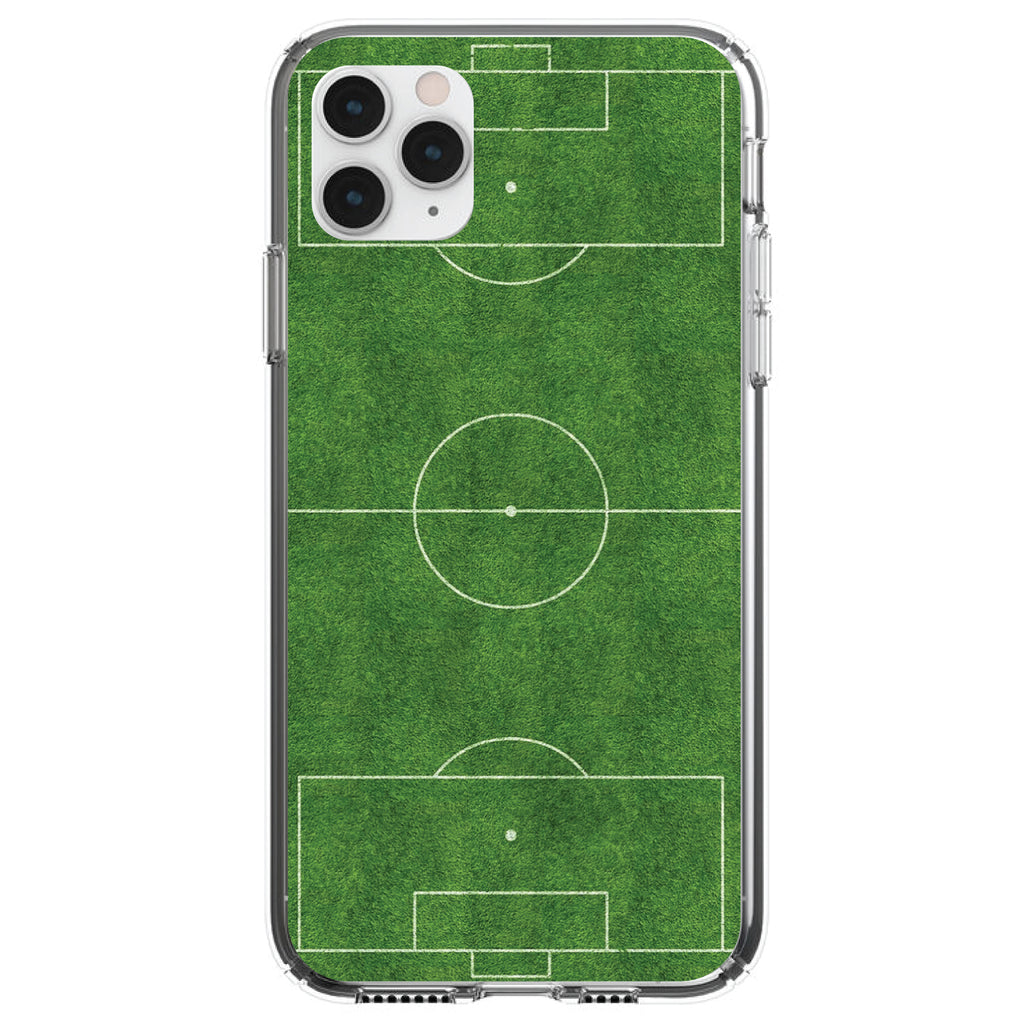 Soccer Field Layout Clear Shockproof iPhone Case