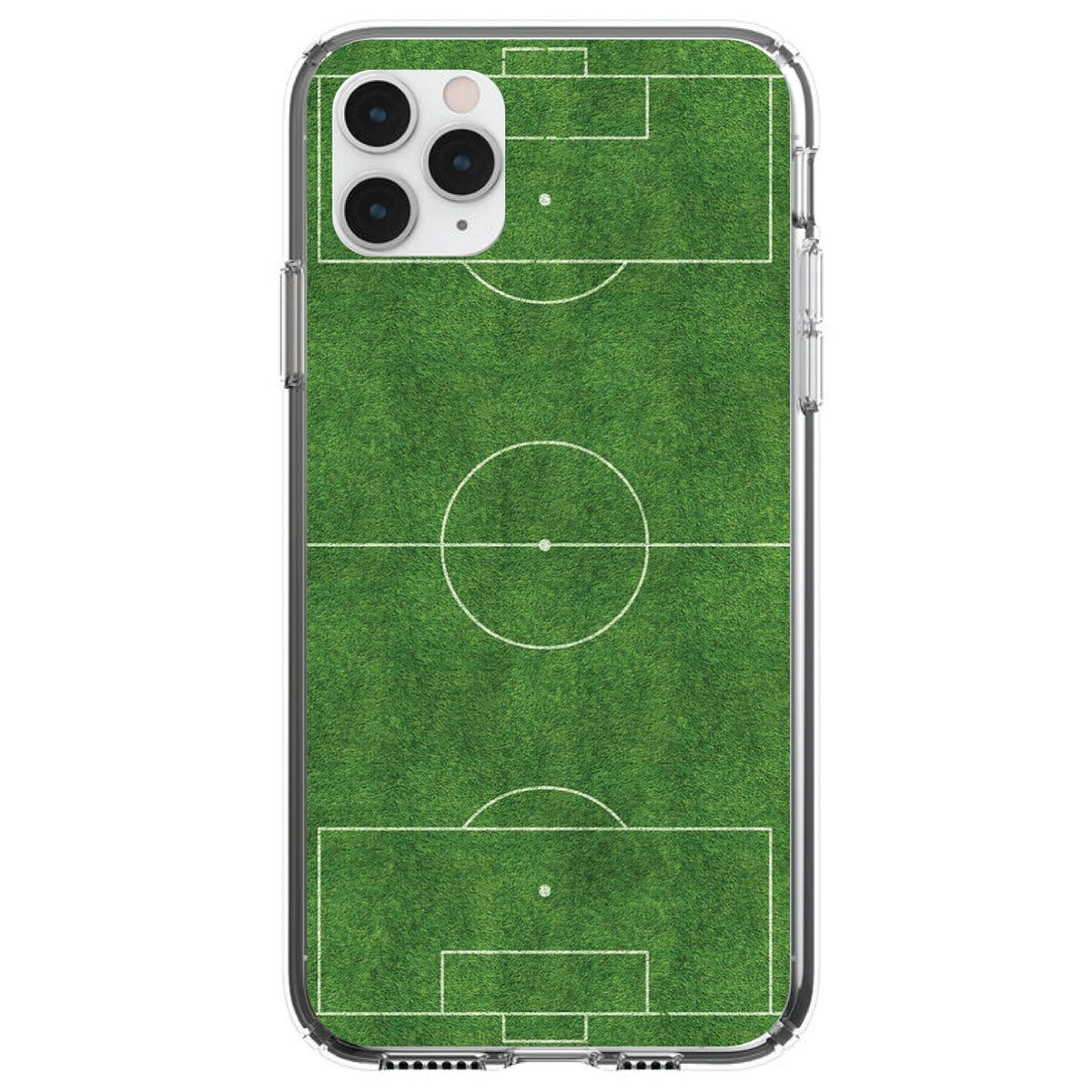 Soccer Field Layout Clear Shockproof iPhone Case