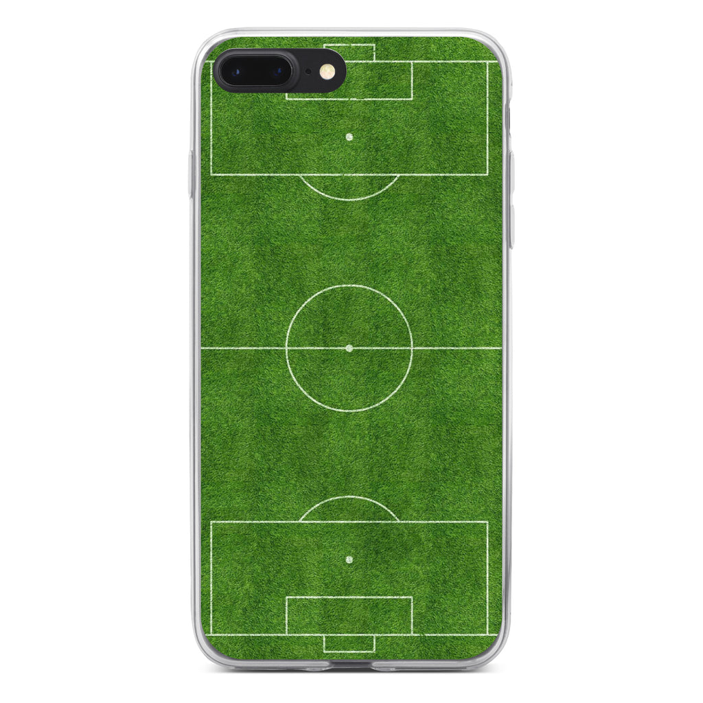 Soccer Field Layout Clear Shockproof iPhone Case, view 6