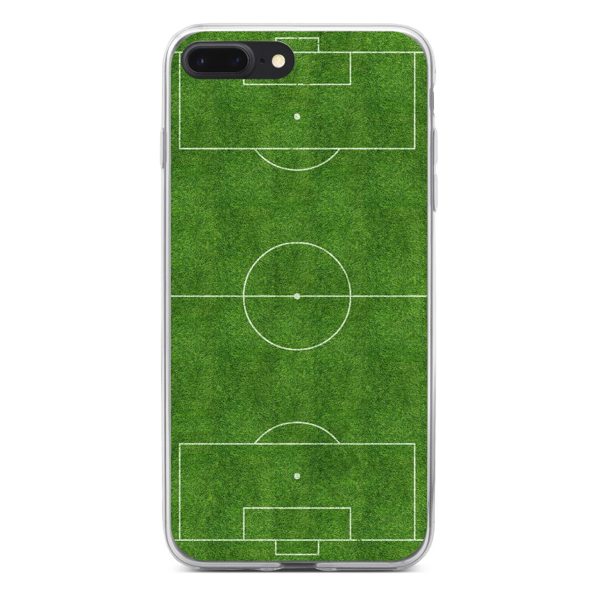 Soccer Field Layout Clear Shockproof iPhone Case, view 6