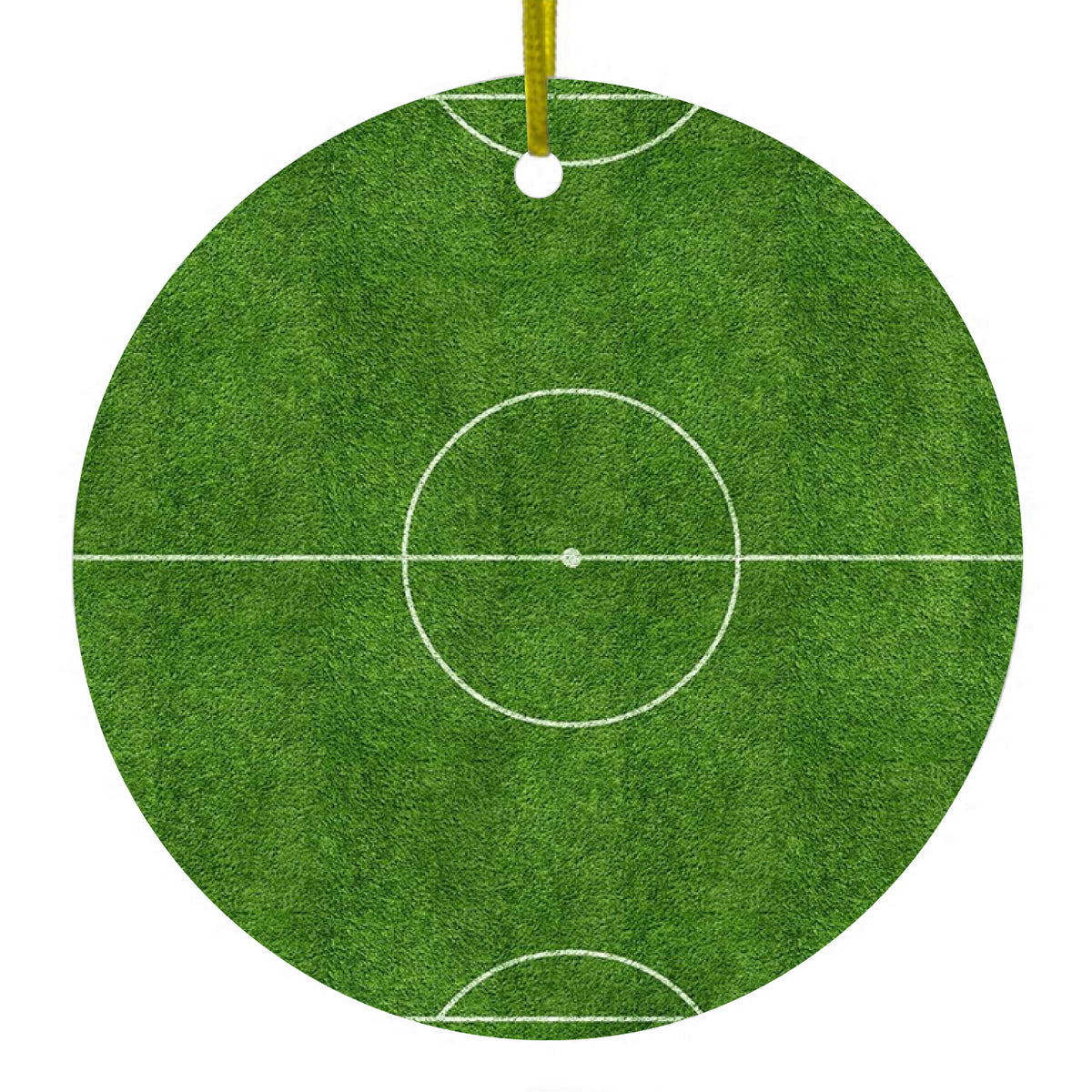 Soccer Field Layout Ceramic Ornament