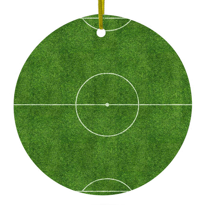 Soccer Field Layout Ceramic Ornament