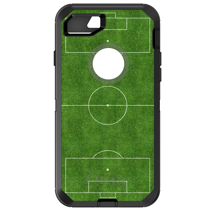 DistinctInk™ OtterBox Defender Series Case for Apple iPhone / Samsung Galaxy / Google Pixel - Soccer Field Layout