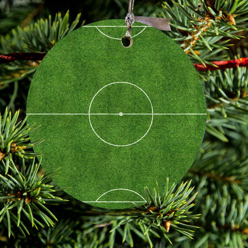 Soccer Field Layout Ceramic Ornament, view 2
