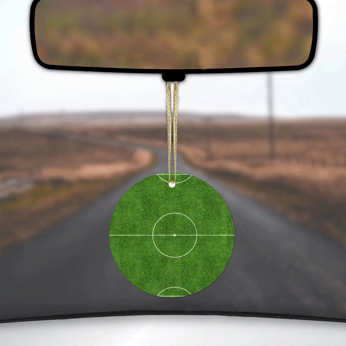 Soccer Field Layout Ceramic Ornament, view 3