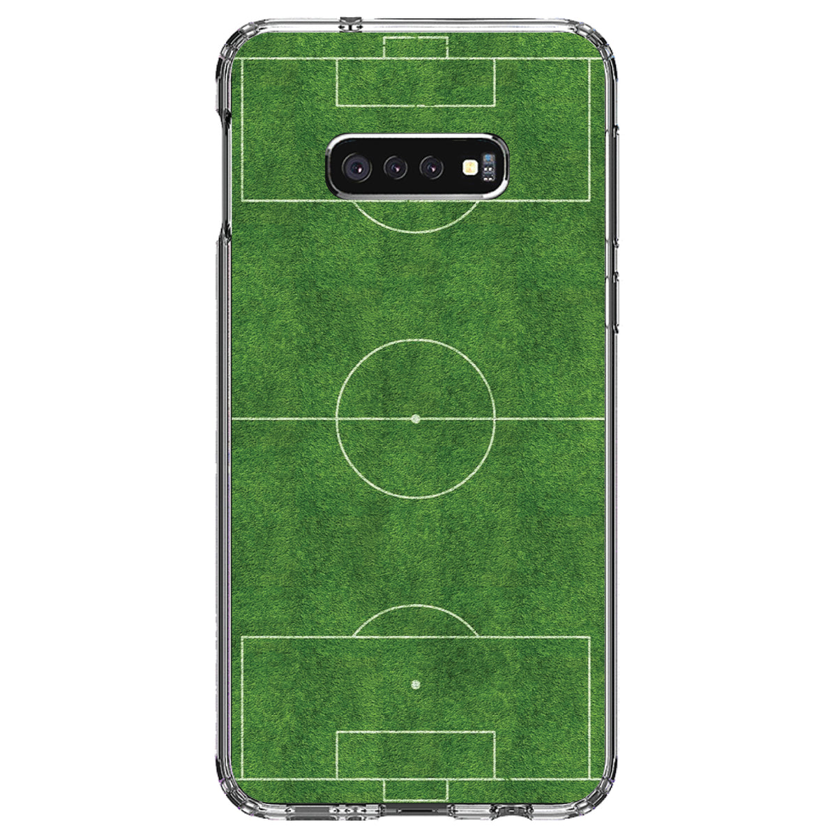 Soccer Field Layout Clear Shockproof iPhone Case, view 18