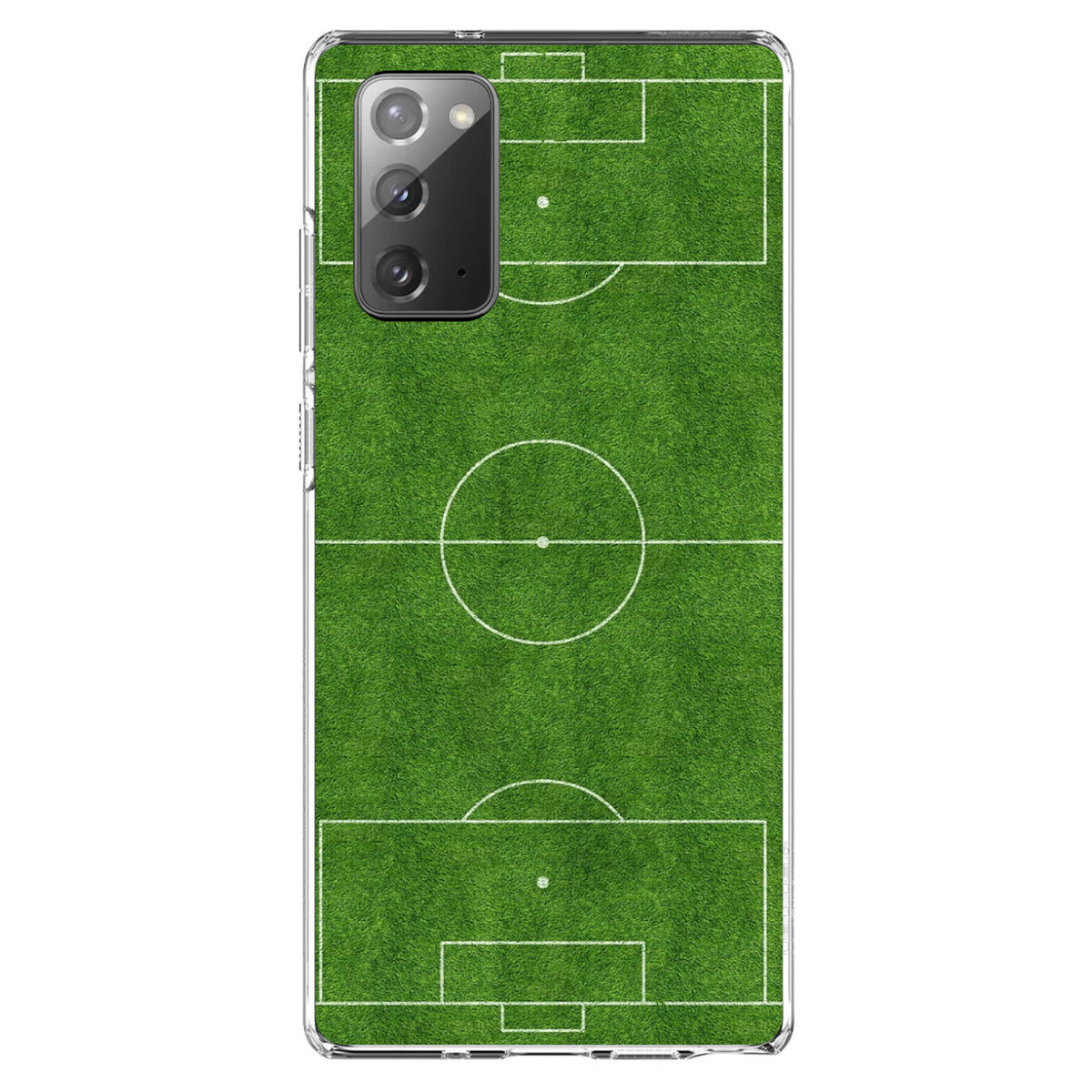 Soccer Field Layout Clear Shockproof iPhone Case, view 8