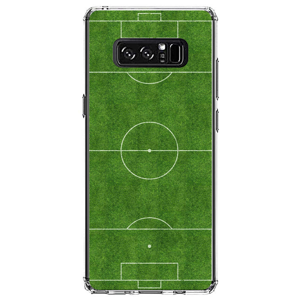 Soccer Field Layout Clear Shockproof iPhone Case, view 12