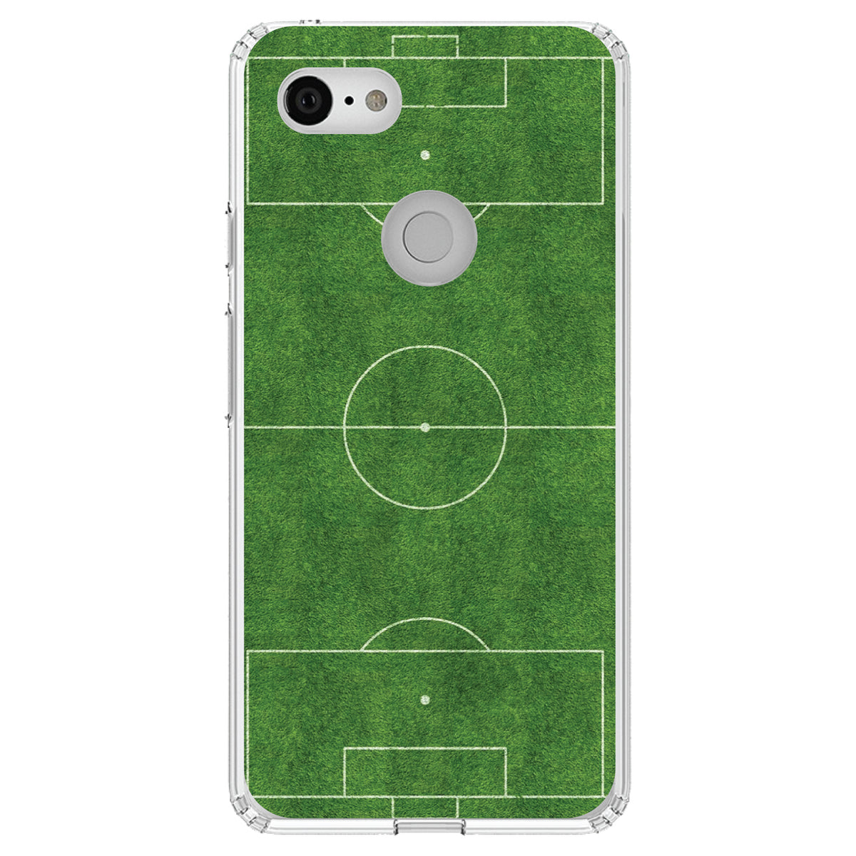 Soccer Field Layout Clear Shockproof iPhone Case, view 21
