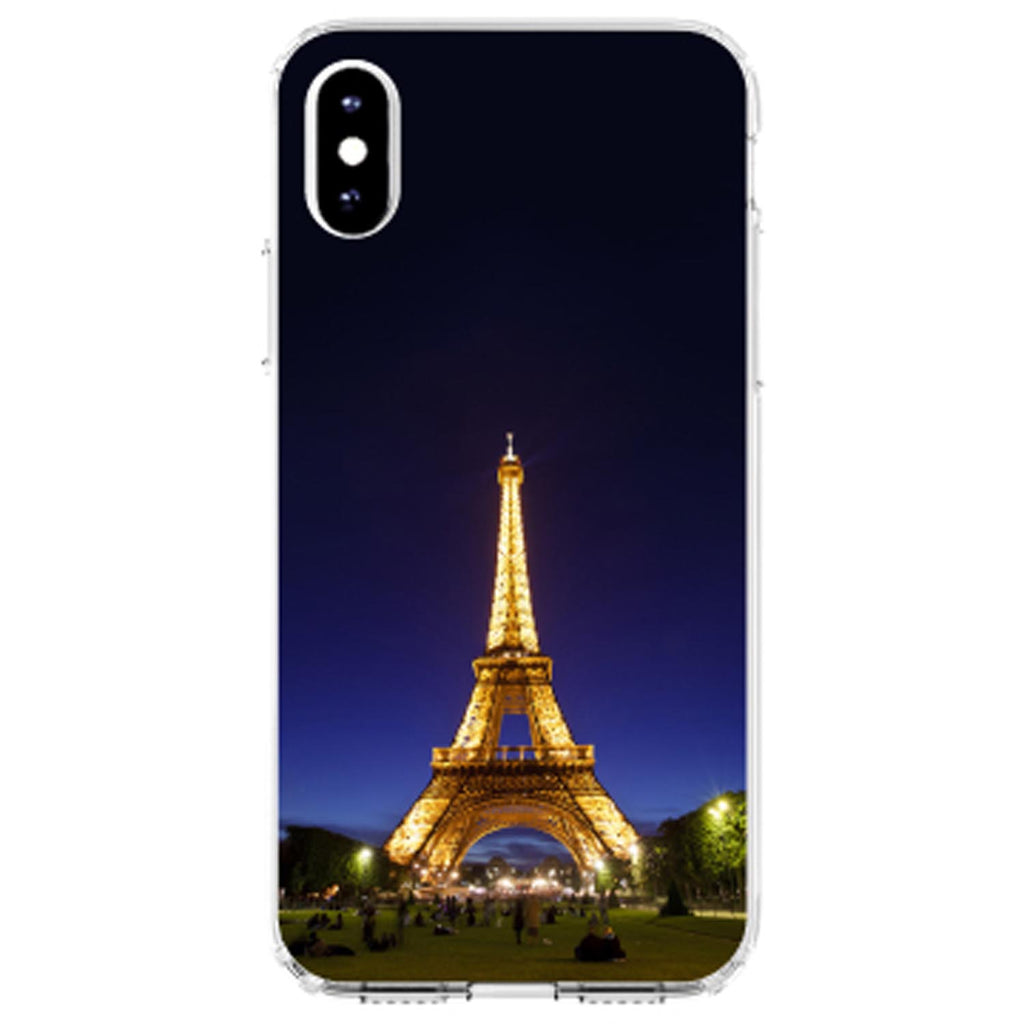 Eiffel Tower Paris Night Clear Shockproof iPhone Case, view 4