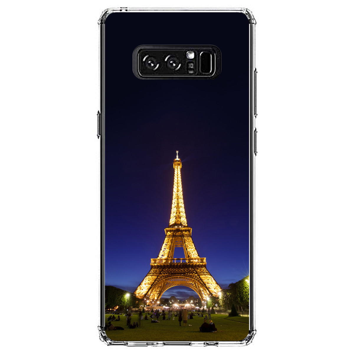Eiffel Tower Paris Night Clear Shockproof iPhone Case, view 12