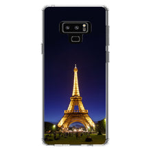 DistinctInk® Clear Shockproof Hybrid Case for Apple iPhone / Samsung Galaxy / Google Pixel - Eiffel Tower Paris Night