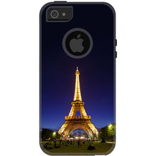 DistinctInk™ OtterBox Commuter Series Case for Apple iPhone or Samsung Galaxy - Eiffel Tower Paris Night