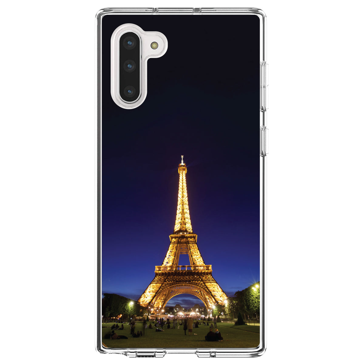 Eiffel Tower Paris Night Clear Shockproof iPhone Case, view 9