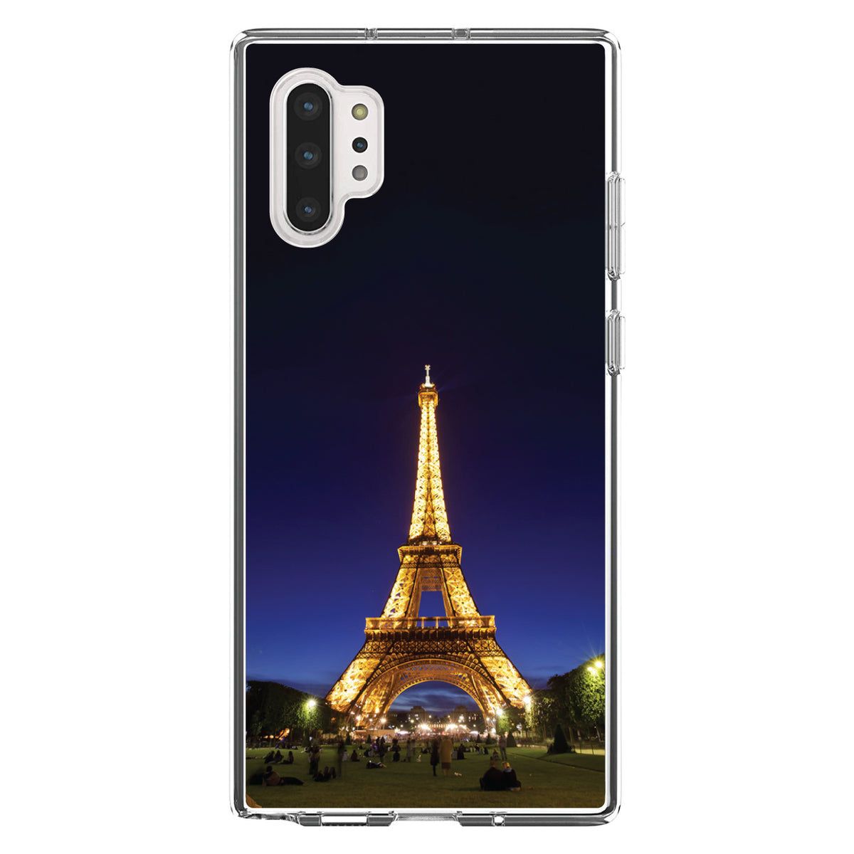 Eiffel Tower Paris Night Clear Shockproof iPhone Case, view 10