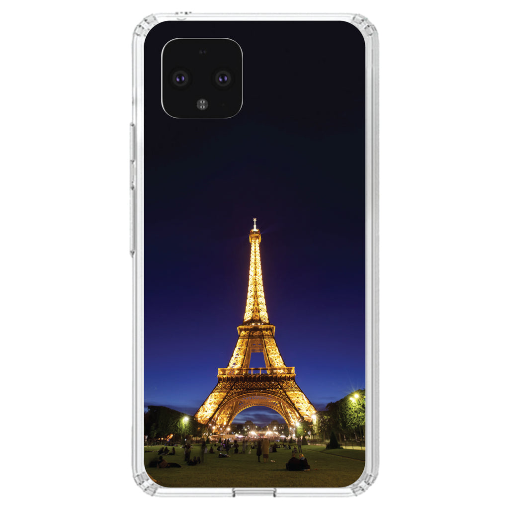 Eiffel Tower Paris Night Clear Shockproof iPhone Case, view 24