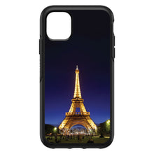 DistinctInk™ OtterBox Symmetry Series Case for Apple iPhone / Samsung Galaxy / Google Pixel - Eiffel Tower Paris Night