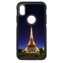 DistinctInk™ OtterBox Commuter Series Case for Apple iPhone or Samsung Galaxy - Eiffel Tower Paris Night