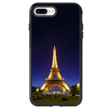 DistinctInk™ OtterBox Symmetry Series Case for Apple iPhone / Samsung Galaxy / Google Pixel - Eiffel Tower Paris Night