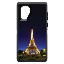 DistinctInk™ OtterBox Defender Series Case for Apple iPhone / Samsung Galaxy / Google Pixel - Eiffel Tower Paris Night