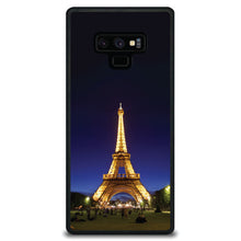 DistinctInk® Hard Plastic Snap-On Case for Apple iPhone or Samsung Galaxy - Eiffel Tower Paris Night