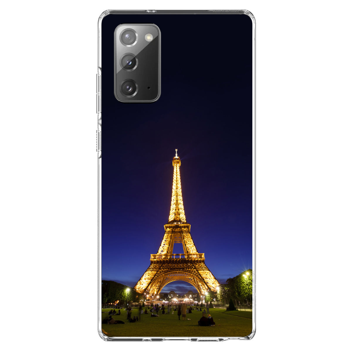 Eiffel Tower Paris Night Clear Shockproof iPhone Case, view 7