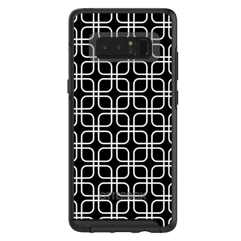 Black White Square Pattern Geometric OtterBox Symmetry Case for iPhone & Galaxy, view 14