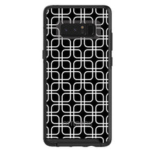DistinctInk™ OtterBox Symmetry Series Case for Apple iPhone / Samsung Galaxy / Google Pixel - Black White Square Pattern Geometric